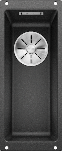 Врезная кухонная мойка Blanco SUBLINE 160-U SILGRANIT PuraDur антрацит