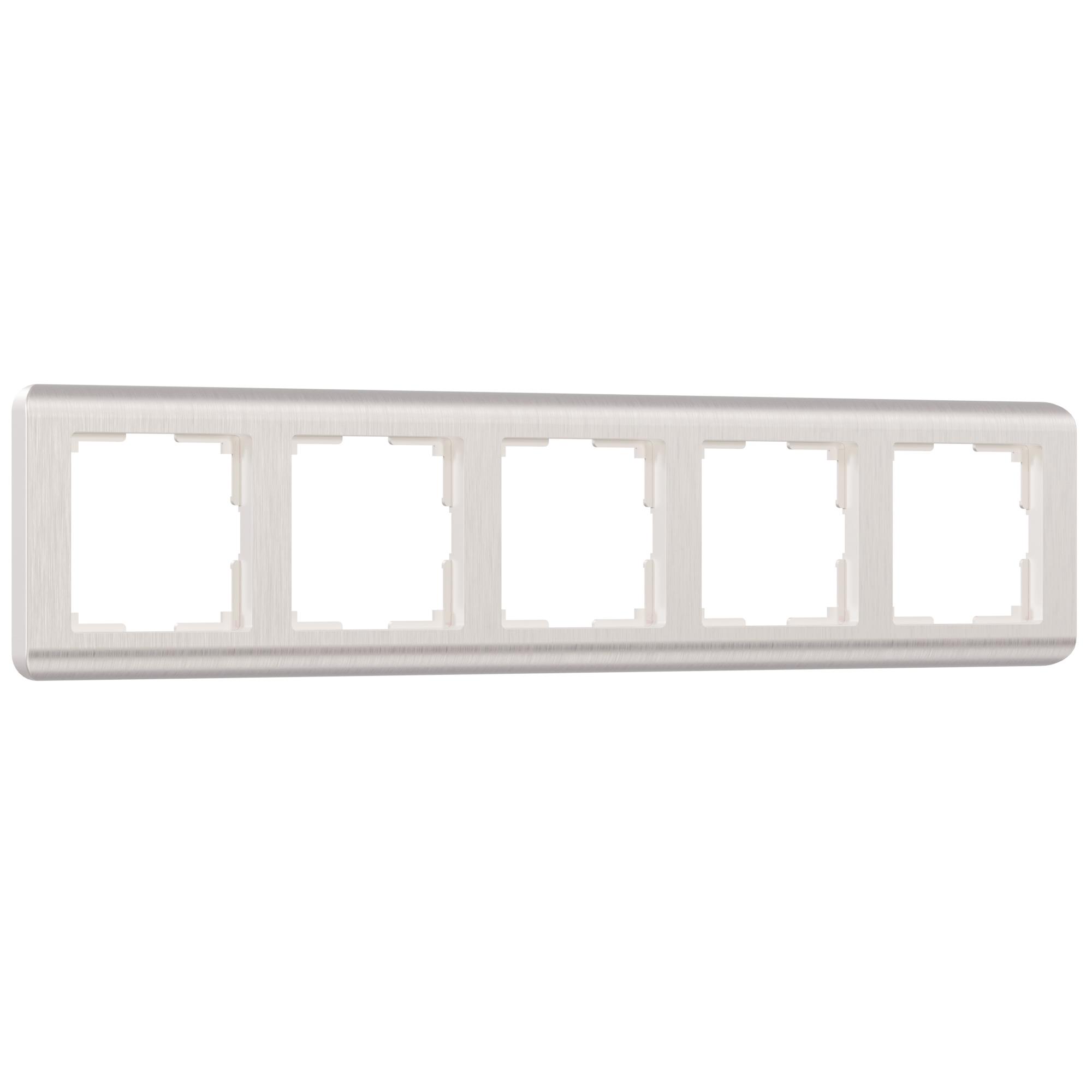 Рамка на 5 постов перламутровый Werkel W0052113