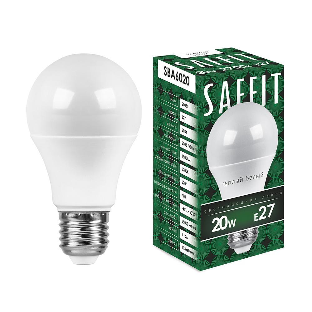 Лампа светодиодная Saffit SBA6020 55013