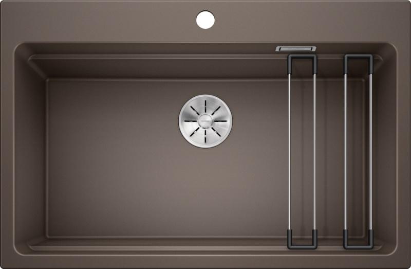 Врезная кухонная мойка Blanco ETAGON 8 SILGRANIT PuraDur кофе