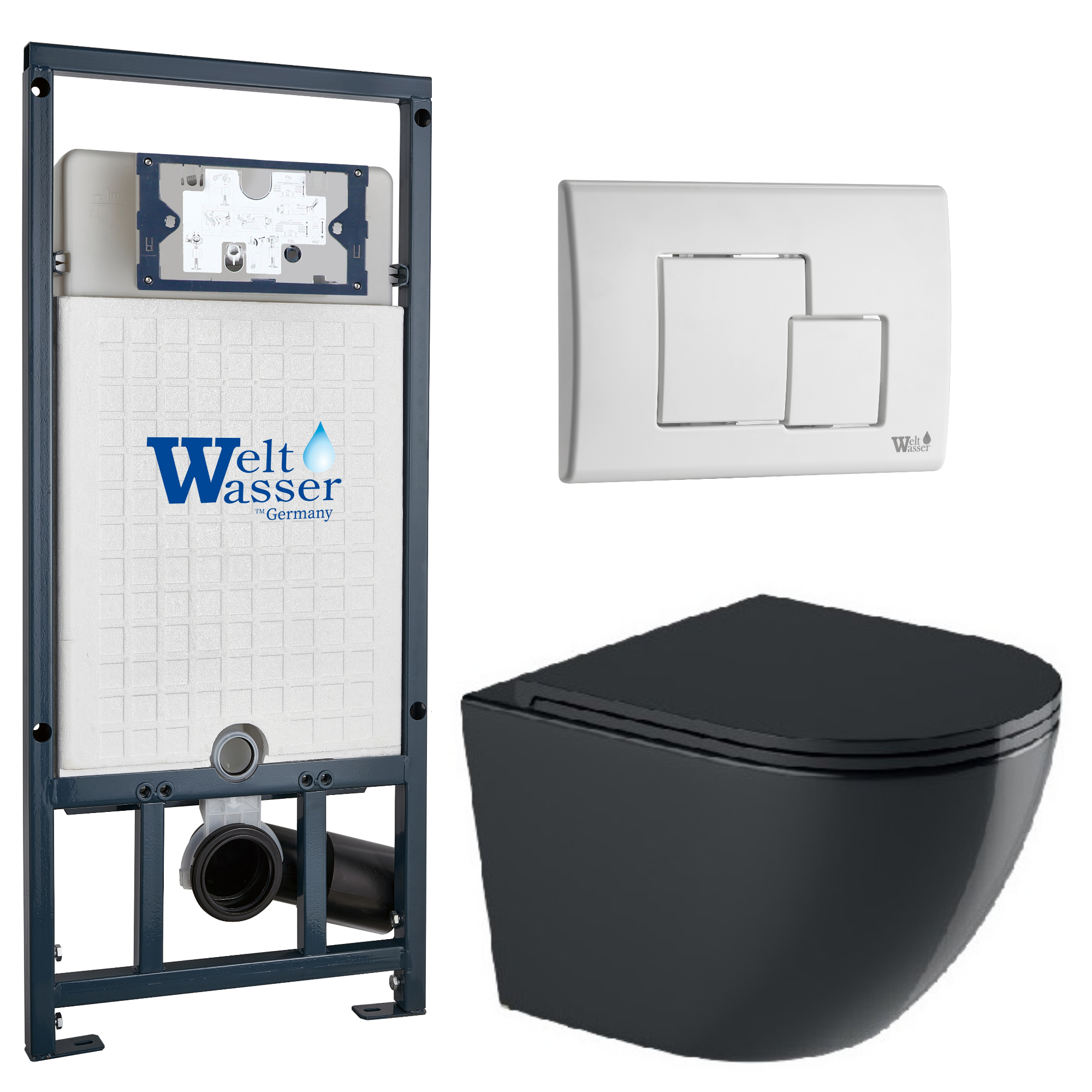 Комплект WeltWasser 10000012207 Merzbach 043 GL-BL + Marberg 507 + Marberg 507 SE GL-WT
