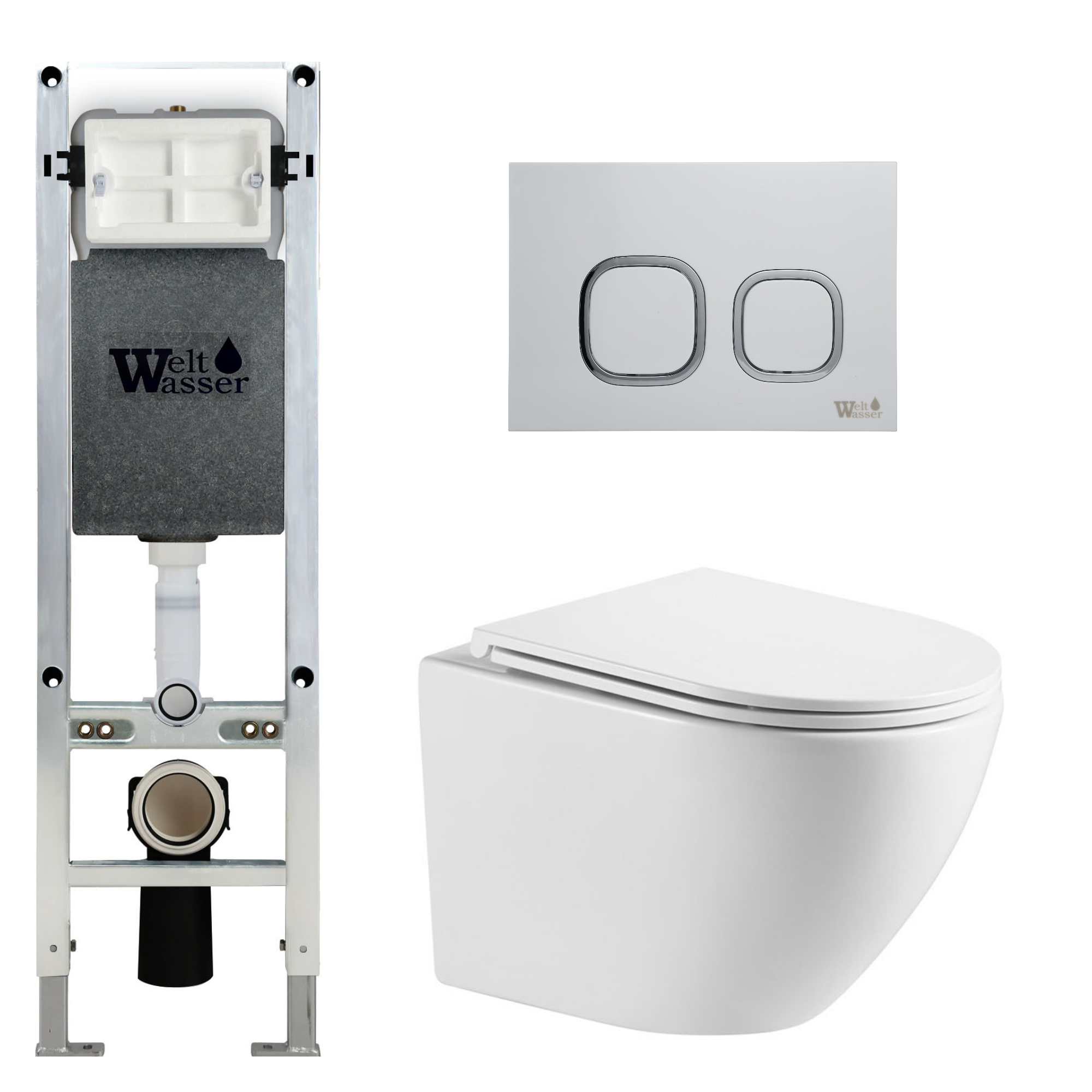 Комплект WeltWasser 10000011285 Merzbach 043 GL-WT + Amberg 350 ST + Amberg RD-WT