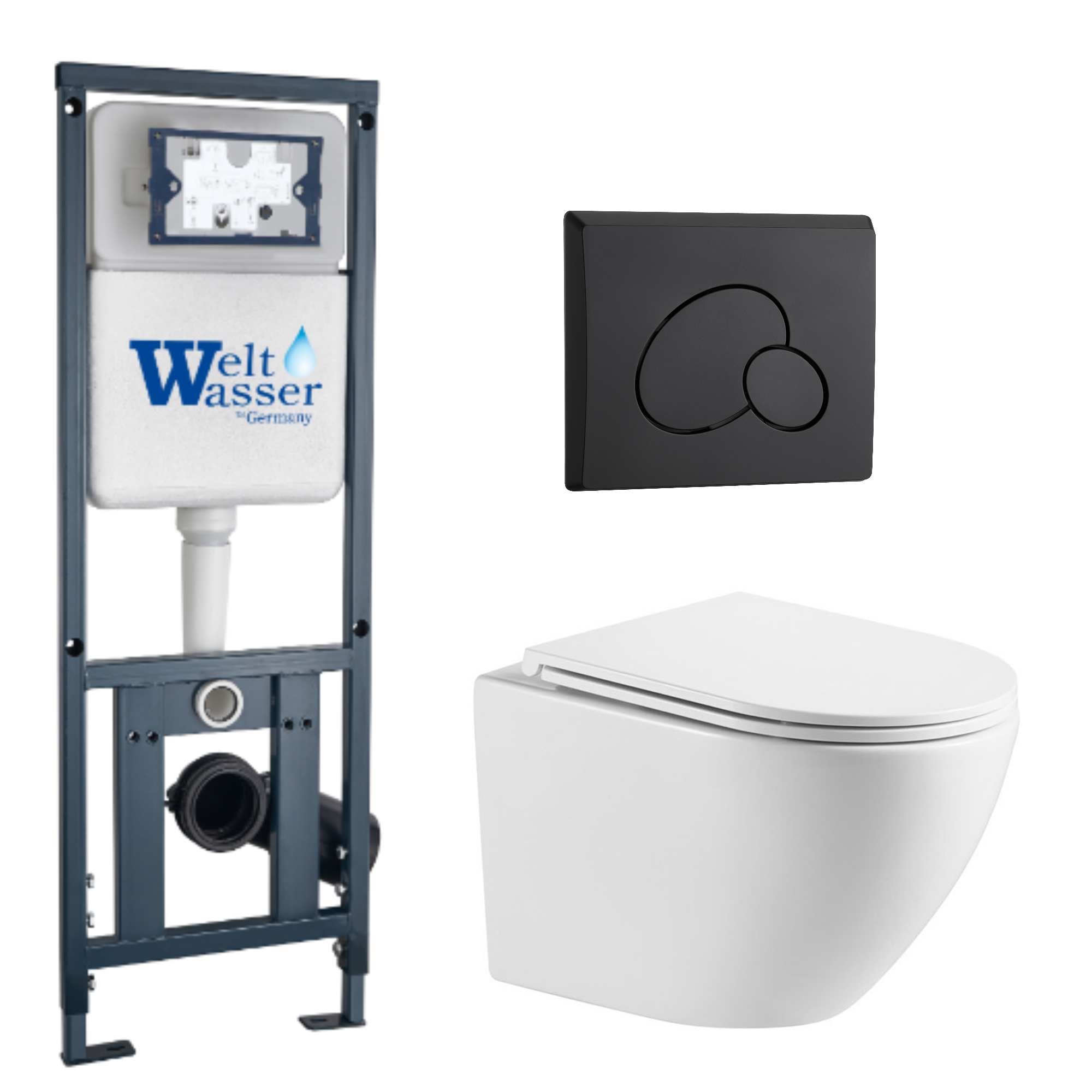 Комплект WeltWasser 10000011310 Merzbach 043 GL-WT + Marberg 410 + Marberg 410 RD MT-BL