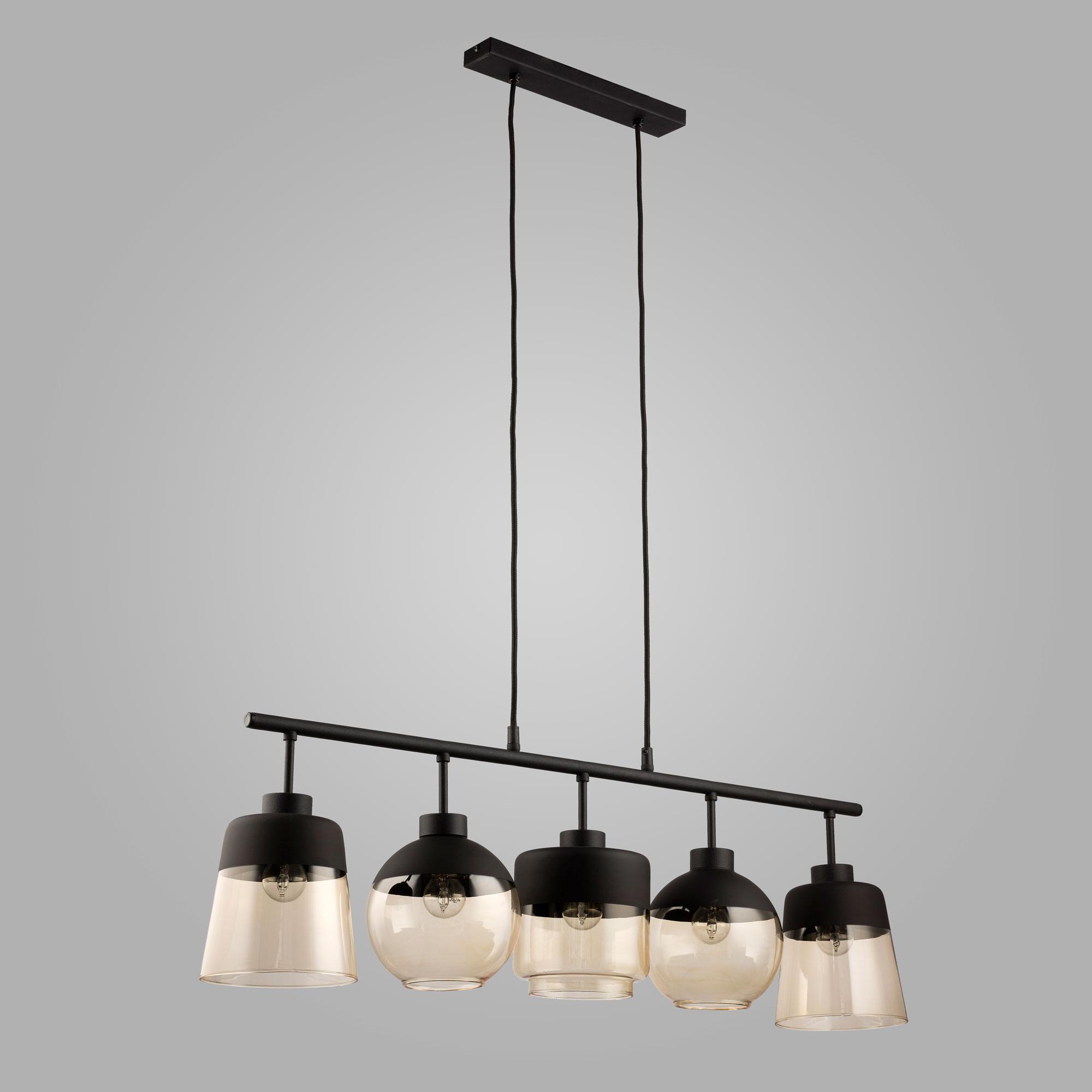 Светильник со стеклянными плафонами TK Lighting 2382 Amber