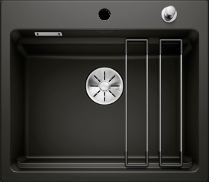 Врезная кухонная мойка Blanco ETAGON 6 SILGRANIT PuraDur черный