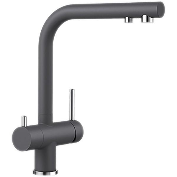 Смеситель для кухни (мойки) Blanco Fontas ii Silgranit темная скала