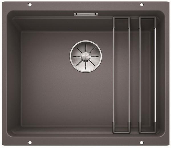 Врезная кухонная мойка Blanco ETAGON 500-U SILGRANIT PuraDur темная скала