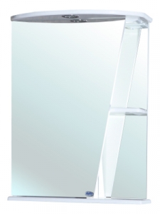 Зеркало-шкаф Bellezza Бриз-55 белый с подсветкой