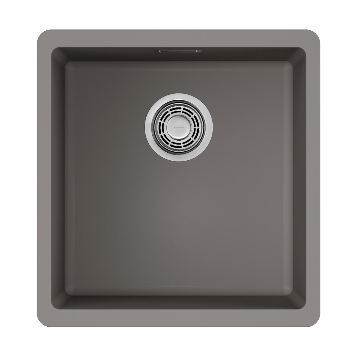 Врезная кухонная мойка Omoikiri Kata 40-U-GR leningrad grey 4993397