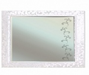 Зеркало Bellezza Маргарита-105 белое (пленка ПВХ)