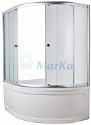 Шторка лицевая для ванн MARKA ONE POSEIDON  Aura 160x105см L/R imago
