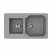 Врезная кухонная мойка Omoikiri Maru 86-2-GR leningrad grey 4993575