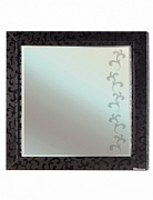 Зеркало Bellezza Маргарита-120 белое/черное (пленка ПВХ)