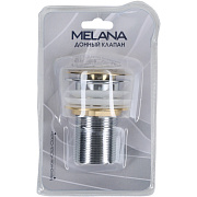 Донный клапан MELANA без перелива (золото) MLN-330304G в блистере