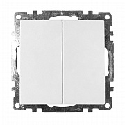 Выключатель двухклавишный Stekker Катрин GLS10-7104-01 39300