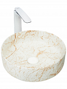 Раковина накладная WeltWasser 35.5/35.5/12 WW Elbach 3134 M829 10000004542 мрамор