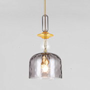 Подвесной светильник со стеклянным плафоном Eurosvet 50193/1 дымчатый