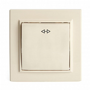 Выключатель одноклавишный Stekker Эрна PSW10-9009-02 39926