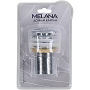 Донный клапан MELANA без перелива (хром) MLN-330302CH в блистере