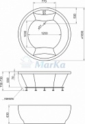 Каркас для ванн AIMA DESIGN Omega 180x180см