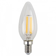 Лампа светодиодная ЭРА  F-LED B35-5w-827-E14 (прозрачная)