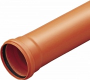 Труба для наружной канализации ф160х3,2 2000 мм (Политрон) красная