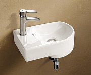 Раковина подвесная WeltWasser 41/27/13 WW Aisbach 5014 L 10000003876 белая