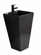 Раковина для ванной напольная 47х47.5х83 WeltWasser Leerbach 4847 MT-BL 10000013339 черная матовая