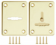 Декоративная накладка Fuaro ESC081 082-GP-2 (золото) на сув. замок сталь (1пара) 31203