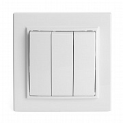 Выключатель трехклавишный Stekker Эрна PSW10-9007-01 39922